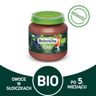 Desery dla dzieci - Bobovita Bio Jabłko i Suszona Śliwka - Deser owocowy 125g - miniaturka - grafika 1