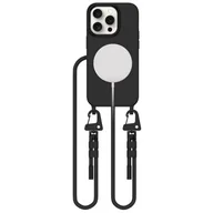 Etui i futerały do telefonów - Etui TECH-PROTECT MagNecklace MagSafe do Apple iPhone 15 Pro Czarny - miniaturka - grafika 1