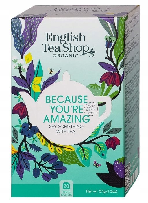 Herbata English Tea Shop Because You’re Amazing 20 saszetek różne smaki