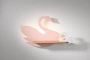 Lampy ścienne - Candellux Lampa Swan Kinkiet Ścienny 5W Led Iq Kids 21-75598 - miniaturka - grafika 1