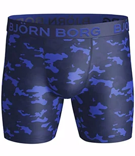 Björn Borg Męskie szorty na Bb Tonal Camo sportowa bielizna, Niebieski (niebieski pawi), S - Spodenki damskie - miniaturka - grafika 1