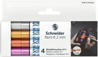 Przybory szkolne - Schneider Marker akrylowy Paint-It Metallic (srebrny, złoty, miedziany, fioletowy) 2 mm 4 szt. - miniaturka - grafika 1