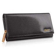 Portfele - Betlewski, Portfel damski, DOTTY Czarny - miniaturka - grafika 1