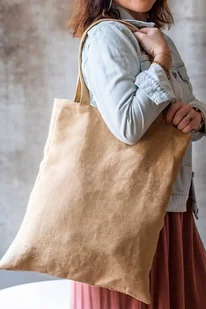Karmelowa shopperka - Torby i wózki na zakupy - miniaturka - grafika 1