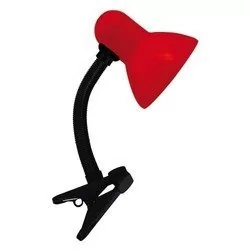 Ideus Lampka biurkowa TOLA E27 RED CLIP 2854 - Lampy stojące - miniaturka - grafika 1