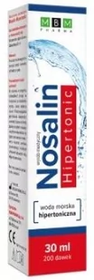 MBM Nosalin Hipertonic, Spray do nosa, 30 ml - Przeziębienie i grypa - miniaturka - grafika 1