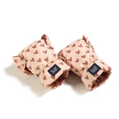 Akcesoria do wózków - La Millou Rękawice do wózka Ortalion HEARTBEAT PINK - miniaturka - grafika 1