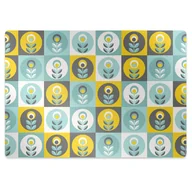 Podnóżki, podpórki, podkładki - Mata pod fotel biurowy Kwiatowy wzór 100x70 cm - miniaturka - grafika 1