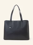 Torebki damskie - Calvin Klein Torba Shopper Ck Plaque schwarz - miniaturka - grafika 1