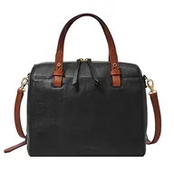 Torebki damskie - Fossil Torebka damska Rachel Satchel, Czarny/Brązowy, Rozmiar Uniwersalny - miniaturka - grafika 1