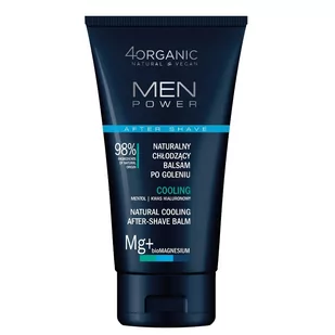 4organic MEN POWER naturalny balsam po goleniu chłodzący Cooling 150 ml - Balsamy po goleniu - miniaturka - grafika 1