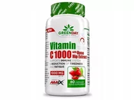 Przeziębienie i grypa - Amix, Witamina C 1000 Z Ekstraktem Z Dzikiej Róży, 60 Kaps. - miniaturka - grafika 1