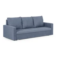 Sofy i kanapy - Kanapa sofa 3 os z funkcją spania  sprężyny bonell DELTA granatowa - miniaturka - grafika 1