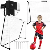 Piłka nożna - Bramka metalowa do gry w piłkę nożną, ćwiczeniowa 300 x 200 x 90 cm z śledziami montażowymi - miniaturka - grafika 1