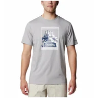Koszulki sportowe męskie - Koszulka męska Columbia Csc™ Seasonal Logo Tee Rozmiar: L / Kolor: szary - miniaturka - grafika 1