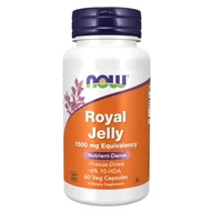 Suplementy naturalne - Now Foods NOW Royal Jelly 1500mg Equivalency 60vegcaps - miniaturka - grafika 1