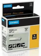 Papier do drukarek - Dymo D1 18444, S0718600, 12mm x 5,5m czarny druk / biały podkład, taśma oryginalna - miniaturka - grafika 1