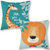 Pościel dla dzieci - Poszewka 40X40 Dla Dzieci Wesołe Zoo 23B - miniaturka - grafika 1