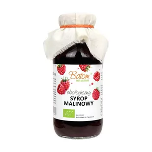 Batom syrop malinowy BIO 330ml 5907709950863 - Zdrowa żywność - miniaturka - grafika 1