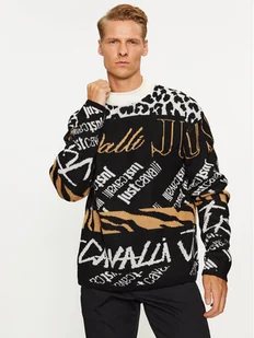Just Cavalli Sweter 75OAFM08 Kolorowy Regular Fit - Swetry męskie - miniaturka - grafika 1