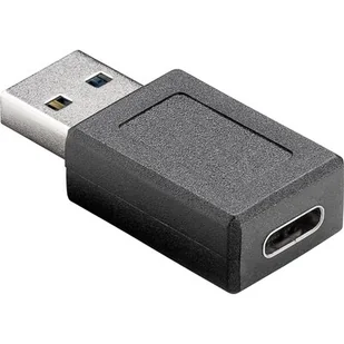 Goobay Adapter USB 3.0 Super Speed; USB 3.0 Super Speed adapter, czarna  wtyczka USB-C (TM)-Female > USB 3.0-(typ A) 45400 - Kable - miniaturka - grafika 1