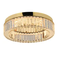 Lampy sufitowe - Plafon glamour SPARK AZ5782 Azzardo LED 30W 3000K kryształowy złoty - miniaturka - grafika 1