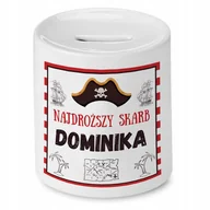 Skarbonki - Skarbonka 330 ml Dla Dominiki Córki Dziecka z Nadrukiem ze Zdjęciem - miniaturka - grafika 1