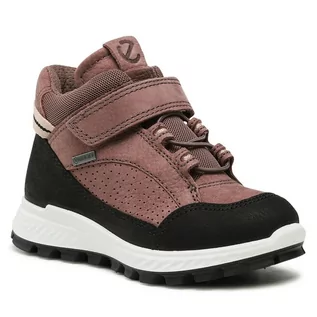 Buty dla dziewczynek - Śniegowce ECCO Exostrike Velcro 76194260492 Black/Dusty Purple - grafika 1