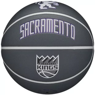 Wilson NBA Team City Collector Sacramento Kings Ball WZ4016426ID, unisex, piłki do koszykówki, Szare - Koszykówka - miniaturka - grafika 1