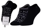Skarpetki męskie - CALVIN KLEIN SKARPETKI STOPKI 2 PARY BLACK 701218714 001 - Rozmiar: 39-42 - miniaturka - grafika 1