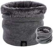 Apaszki i szaliki damskie - Komin Szal Ocieplany Zimowy Na Szyję Tuba Szalik - miniaturka - grafika 1