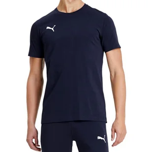 Koszulka męska sportowa granatowa logo PUMA - Koszulki sportowe męskie - miniaturka - grafika 1