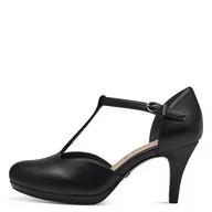 Czółenka - Tamaris Damskie czółenka 1-1-24463-41, czarny mat, 40 EU - miniaturka - grafika 1