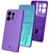 Etui i futerały do telefonów - Bizon Silikonowe etui Soft Case do Motorola Edge 50 Pro, fioletowe - miniaturka - grafika 1