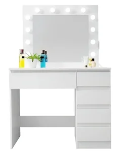 Toaletka kosmetyczna Lustro Oświetlenie 12 Led Usb - Toaletki - miniaturka - grafika 1