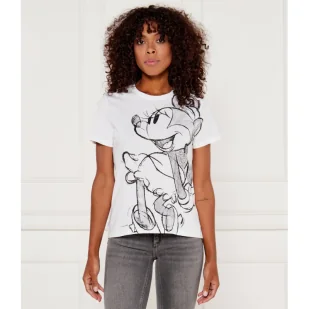 Desigual T-shirt DESIGUAL X DISNEY | Regular Fit - Koszulki i topy damskie - miniaturka - grafika 1