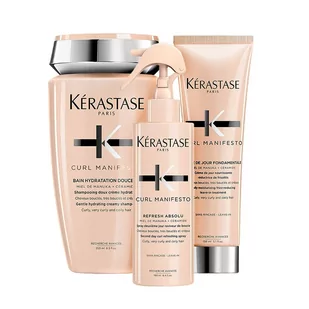 Kerastase Curl Manifesto, zestaw nawilżający do loków, szampon + krem + spray - Zestawy kosmetyków damskich - miniaturka - grafika 1