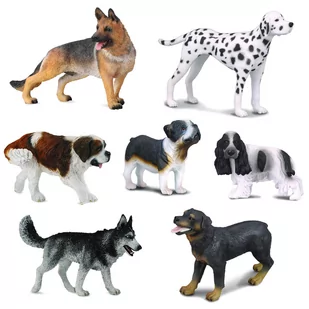 Collecta Zestaw figurek 7 psów, zwierzęta domowe 3+ - Figurki dla dzieci - miniaturka - grafika 1