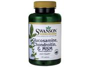 Suplementy naturalne - SWANSON Glucosamine, Chondroitin & MSM 120tabl. 21SWAGLUCM - miniaturka - grafika 1
