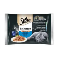 Mokra karma dla kotów - Sheba Smaki Rybne w sosie - saszetka 4x85g - miniaturka - grafika 1