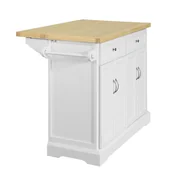 Szafki kuchenne - SoBuy Wyspa kuchenna na kókach Komoda Stół Barowy FKW71-WN - miniaturka - grafika 1