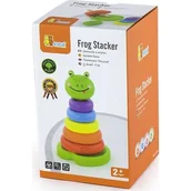 Układanki dla dzieci - VIGA Piramidka edukacyjna żabka MS_2227 - miniaturka - grafika 1