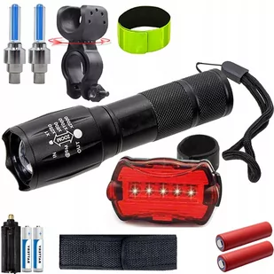 Latarka Rower Cree Led 1000W 800L Zestaw - Lampki rowerowe Latarka Rower Cree Led 1000W 800L Zestaw - Lampki rowerowe - miniaturka - grafika 1