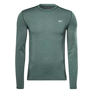Reebok Męska koszulka z długim rękawem Ubf Myoknit Ls, Forgrn, M - Koszulki męskie - miniaturka - grafika 1