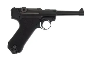 WE - Replika pistoletu Luger P08 S - Czarny - Full Metal - WE-P001 - Inne repliki ASG - miniaturka - grafika 3