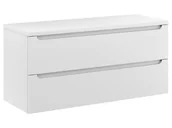 Szafki łazienkowe - Szafka Wisząca Z Blatem ETH 100 cm - Biały Mat - miniaturka - grafika 1