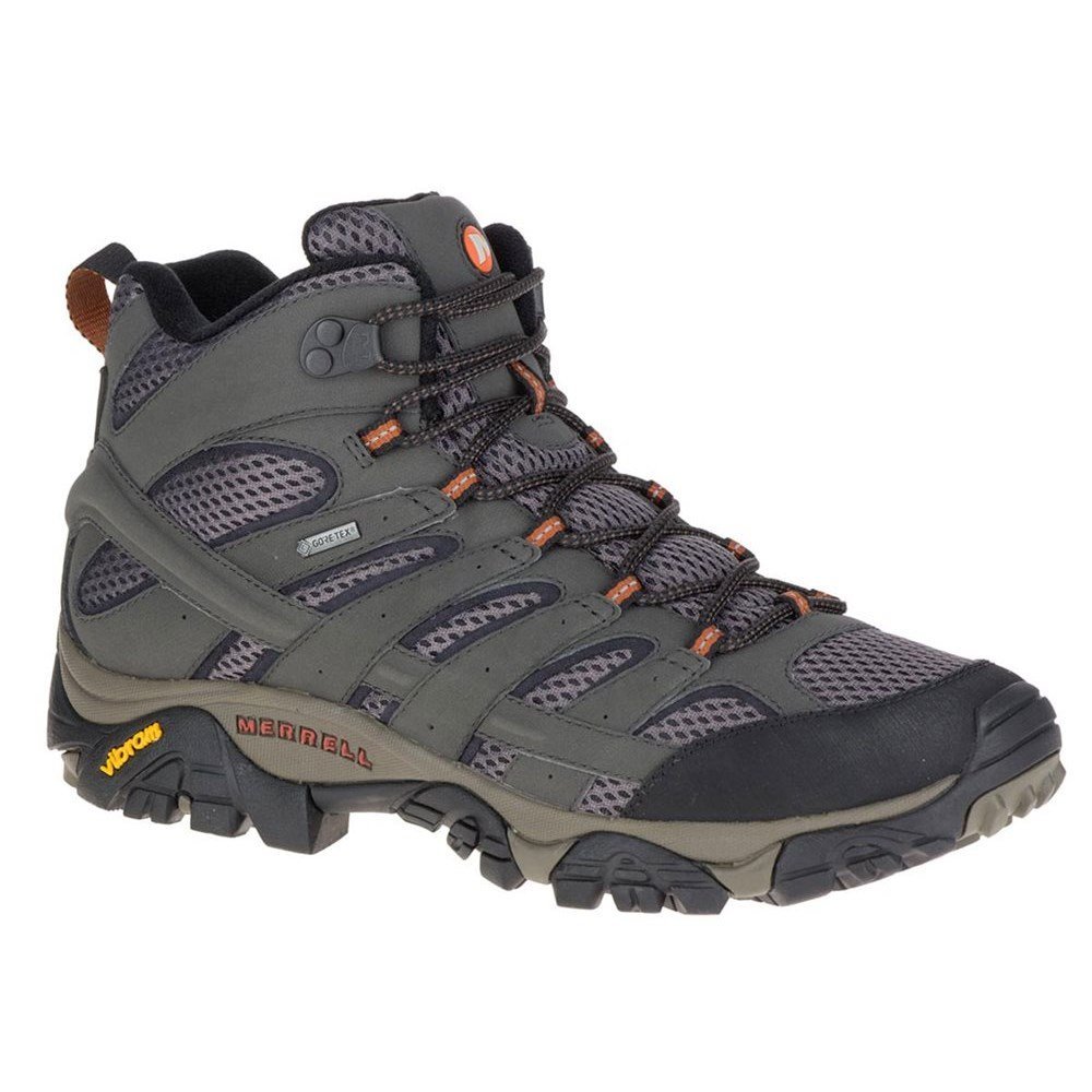 Męskie buty turystyczne Merrell Moab 3 Mid Gtx Rozmiar butów (UE): 44,5 / Kolor: szary/pomarańczowy