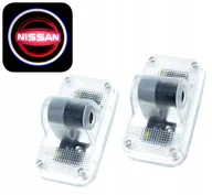 Akcesoria tuningowe - Zestaw Logo Led Projektor Lampka Hd Oświetlenie Drzwi Auta Nissan Murano - miniaturka - grafika 1