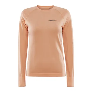 Damska Bluzka termoaktywna CRAFT CORE DRY ACTIVE COMFORT LS W 1911168-840000 – Pomarańczowy - Koszulki sportowe damskie - miniaturka - grafika 1
