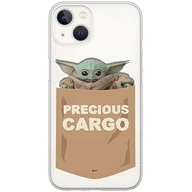 Etui i futerały do telefonów - ERT GROUP etui na telefon Iphone 13 MINI, case oryginalny i oficjalnie licencjonowany przez Star Wars, wzór Baby Yoda 030, optymalnie dopasowane, plecki z TPU częściowo przeźroczyste - miniaturka - grafika 1